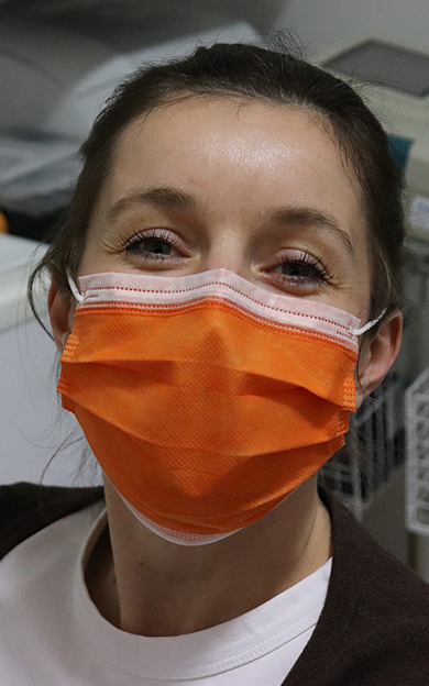 nurse wearing a face mask